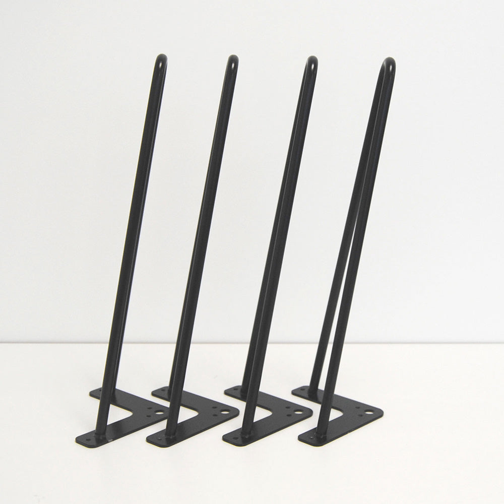 piétement de table hairpin pour restaurant salon noir promo