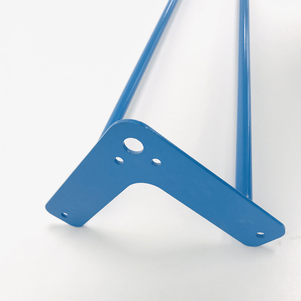 piétement de table hairpin pour restaurant salon bleu promo destockage restootab