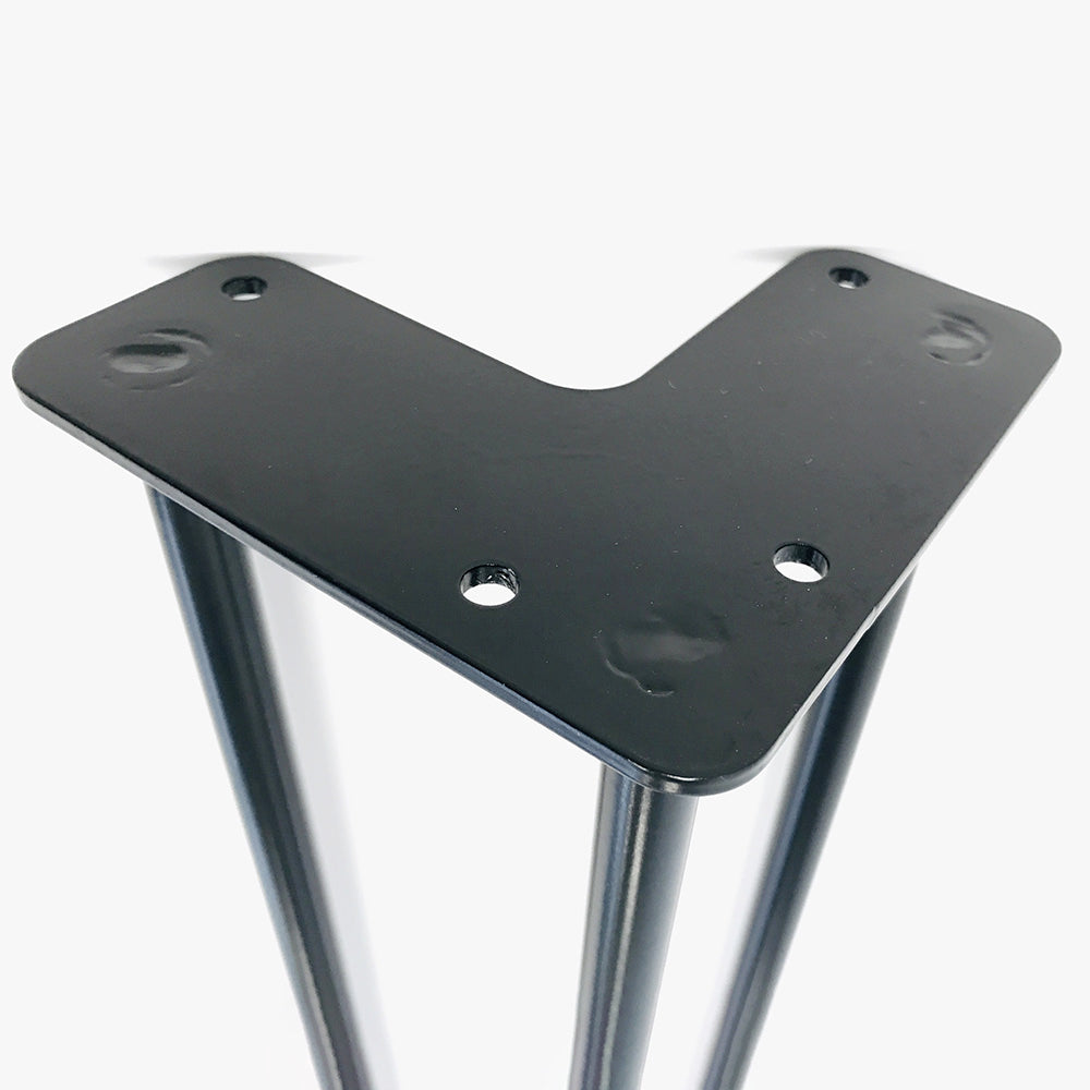 piétement de table hairpin pour restaurant salon noir promo