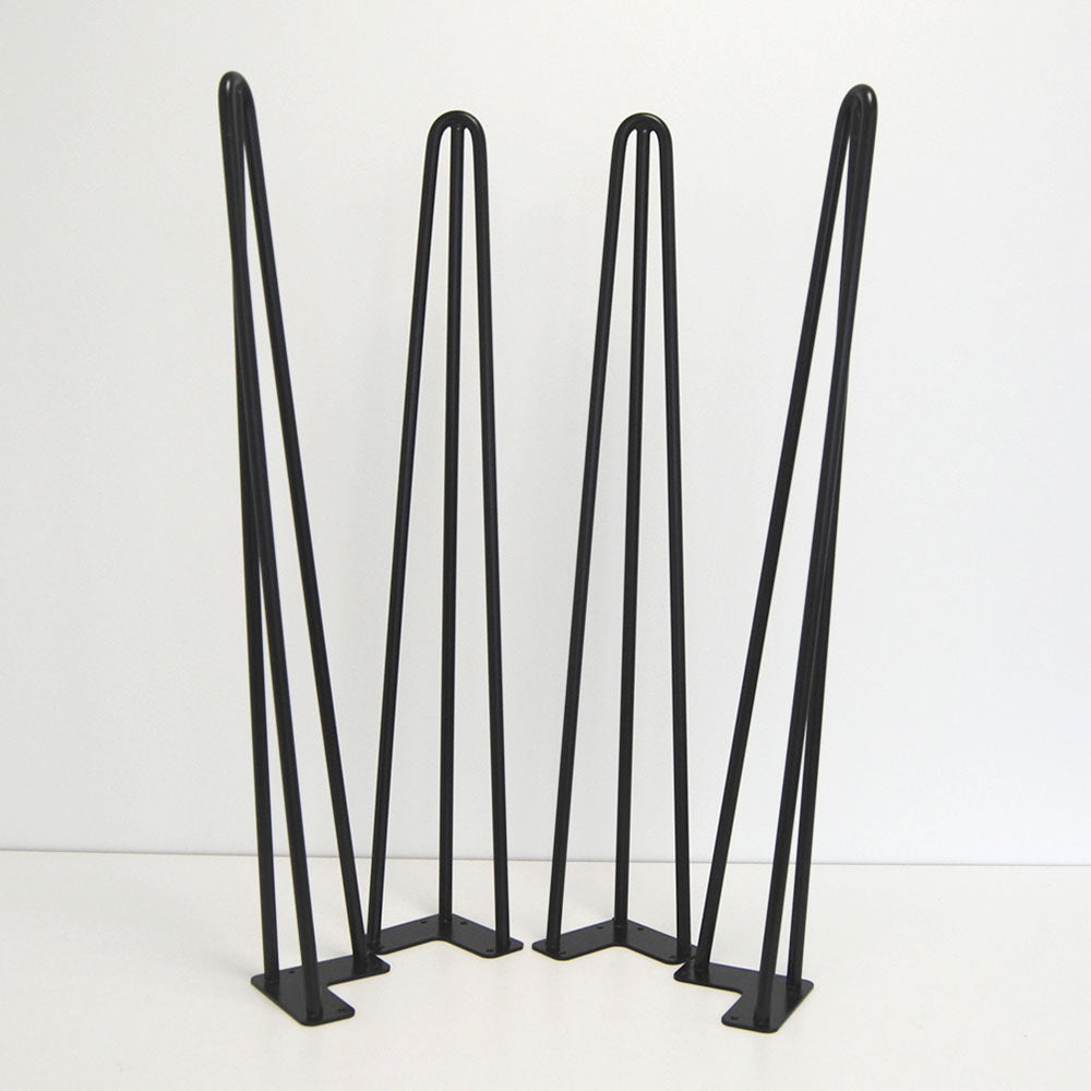 piétement de table hairpin pour restaurant salon noir promo