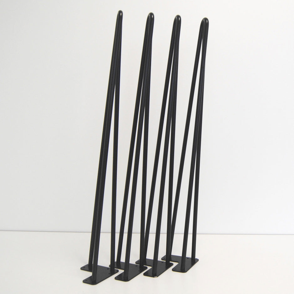piétement de table hairpin pour restaurant salon noir promo