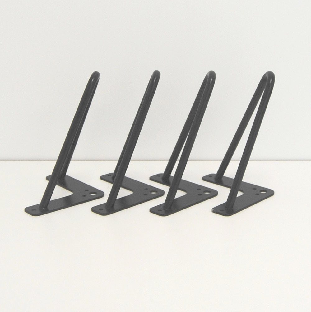 piétement de table hairpin pour restaurant salon noir promo