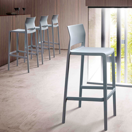 Chaise haute de restaurant pour terrasse ext�rieur BAKHITA mobilier exterieur RestooTab