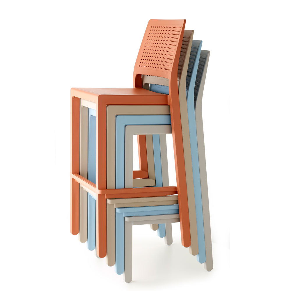Chaise haute de restaurant pour terrasse ext�rieur EMI-T mobilier exterieur RestooTab