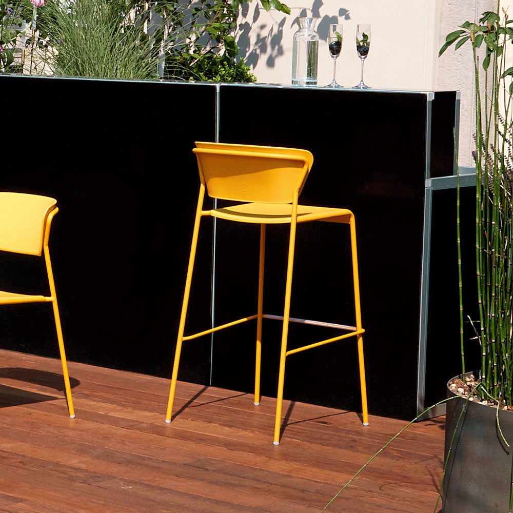 Chaise haute de restaurant pour terrasse ext�rieur LISA - mobilier exterieur RestooTab
