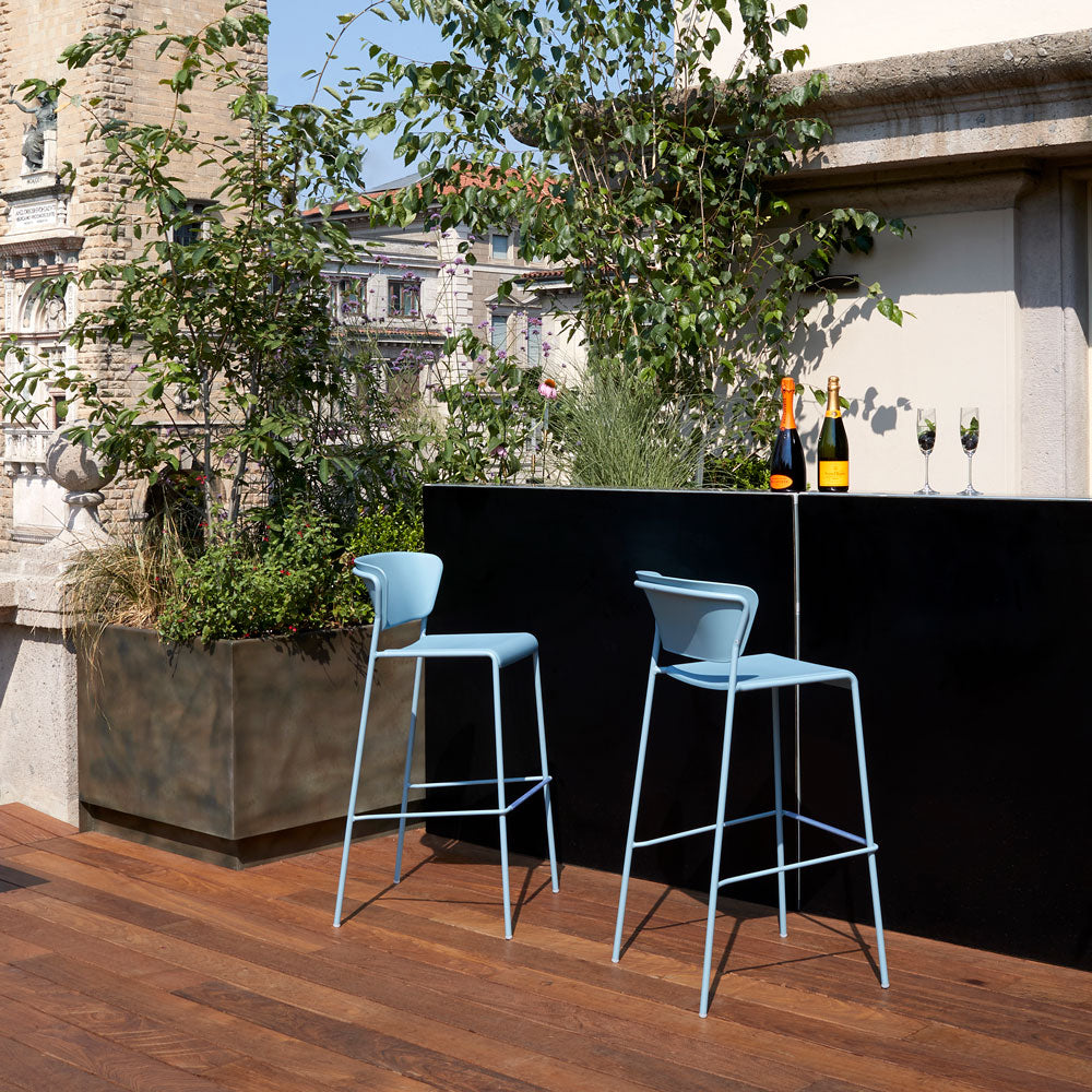 Chaise haute de restaurant pour terrasse ext�rieur LISA - mobilier exterieur RestooTab