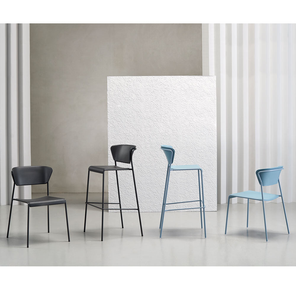 Chaise haute de restaurant pour terrasse ext�rieur LISA - mobilier exterieur RestooTab
