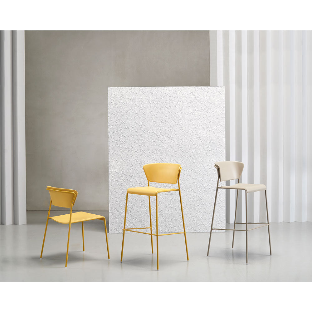 Chaise haute de restaurant pour terrasse ext�rieur LISA - mobilier exterieur RestooTab