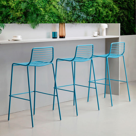 Chaise haute de restaurant pour terrasse ext�rieur SUMMER - mobilier exterieur RestooTab