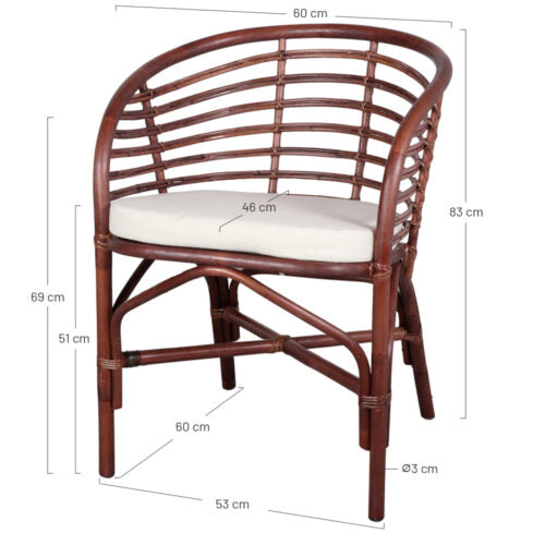 Chaise en rotin Niki