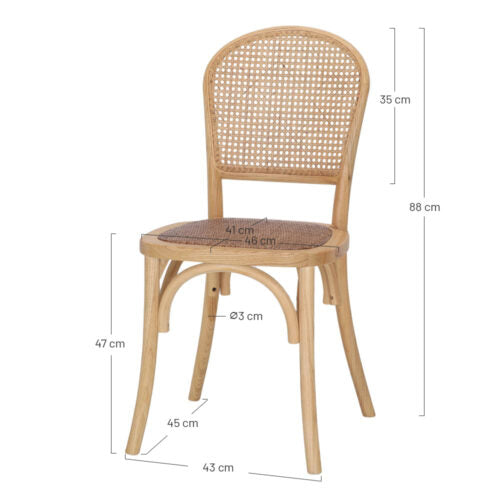 Chaise en bois Vendi