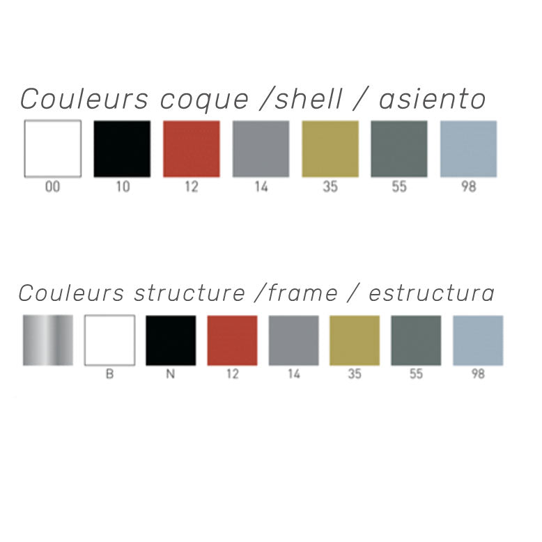 Couleurs disponibles pour la chaise de restaurant terrasse ext�rieur ARTESIA � mobilier int�rieur RestooTab