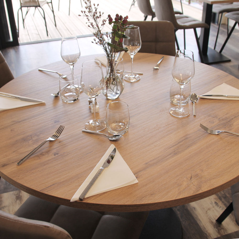 plateau de table sur mesure restaurant chêne armor restootab