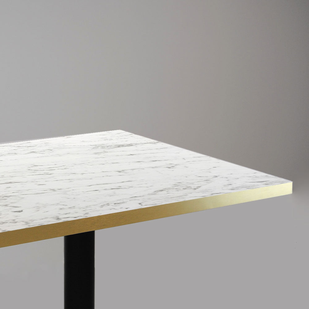 plateau de table sur mesure restaurant marbre calacatta restootab