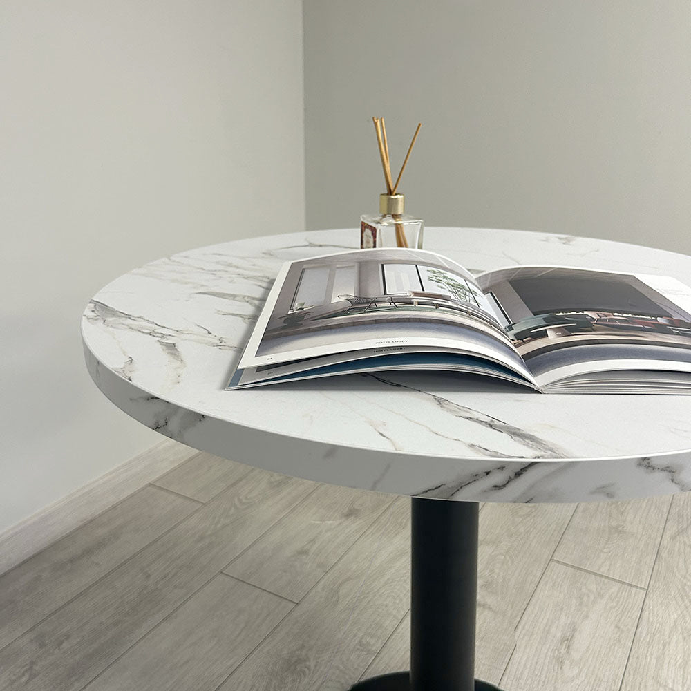 Plateau de table Marbre blanc personnalisable