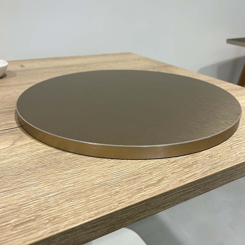 plateau de table destockage promo restaurant bronze brossé restootab