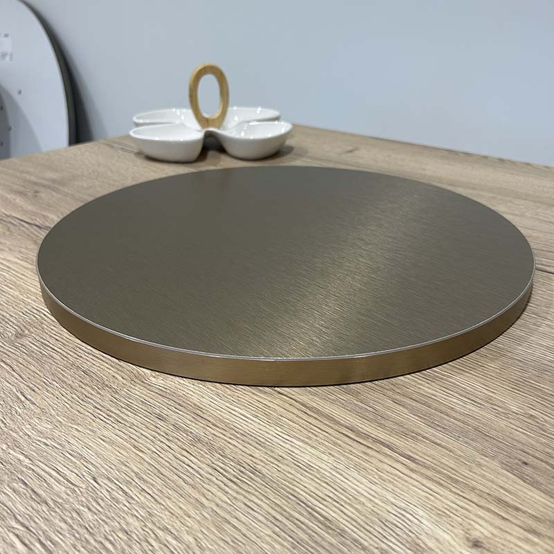 plateau de table destockage promo restaurant bronze brossé restootab