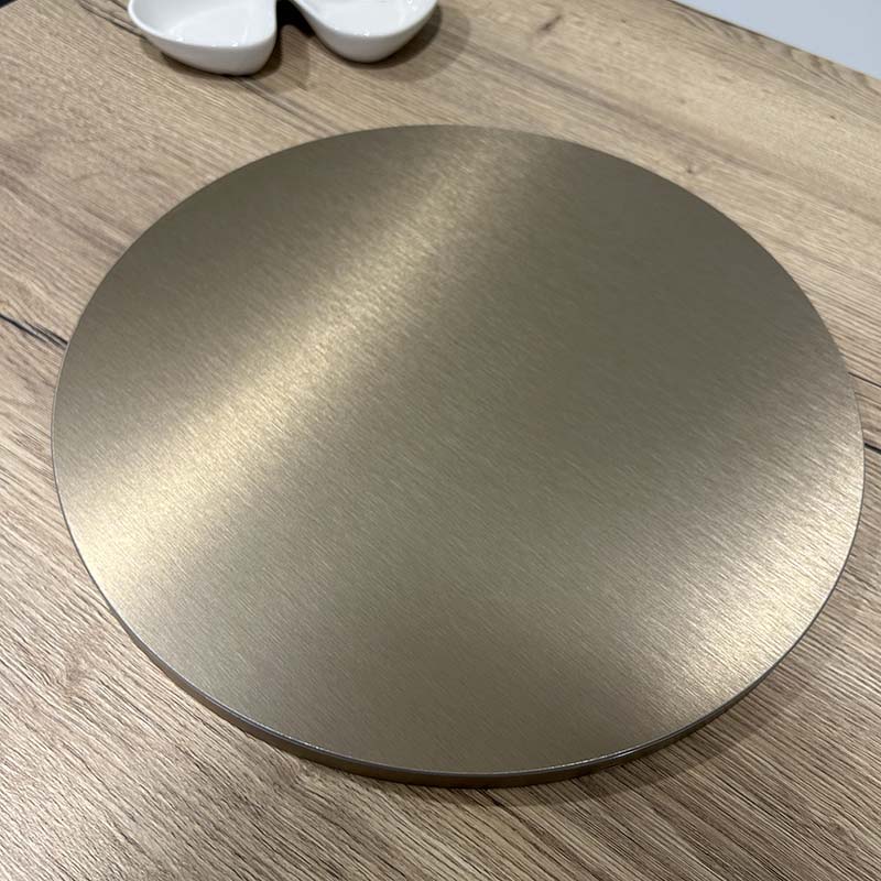 plateau de table destockage promo restaurant bronze brossé restootab
