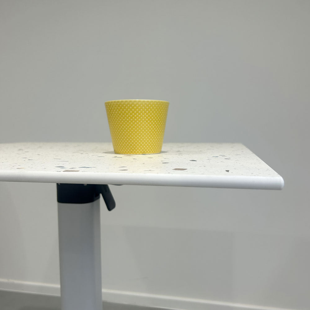 plateau de table sur mesure restaurant terrazzo cassatta ame blanche compact restootab