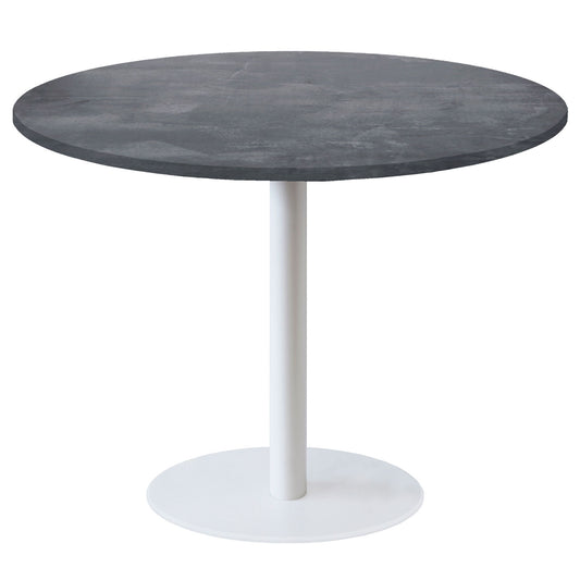 Table de restaurant rome XL ronde Ø120cm ardoise métallisée RestooTab