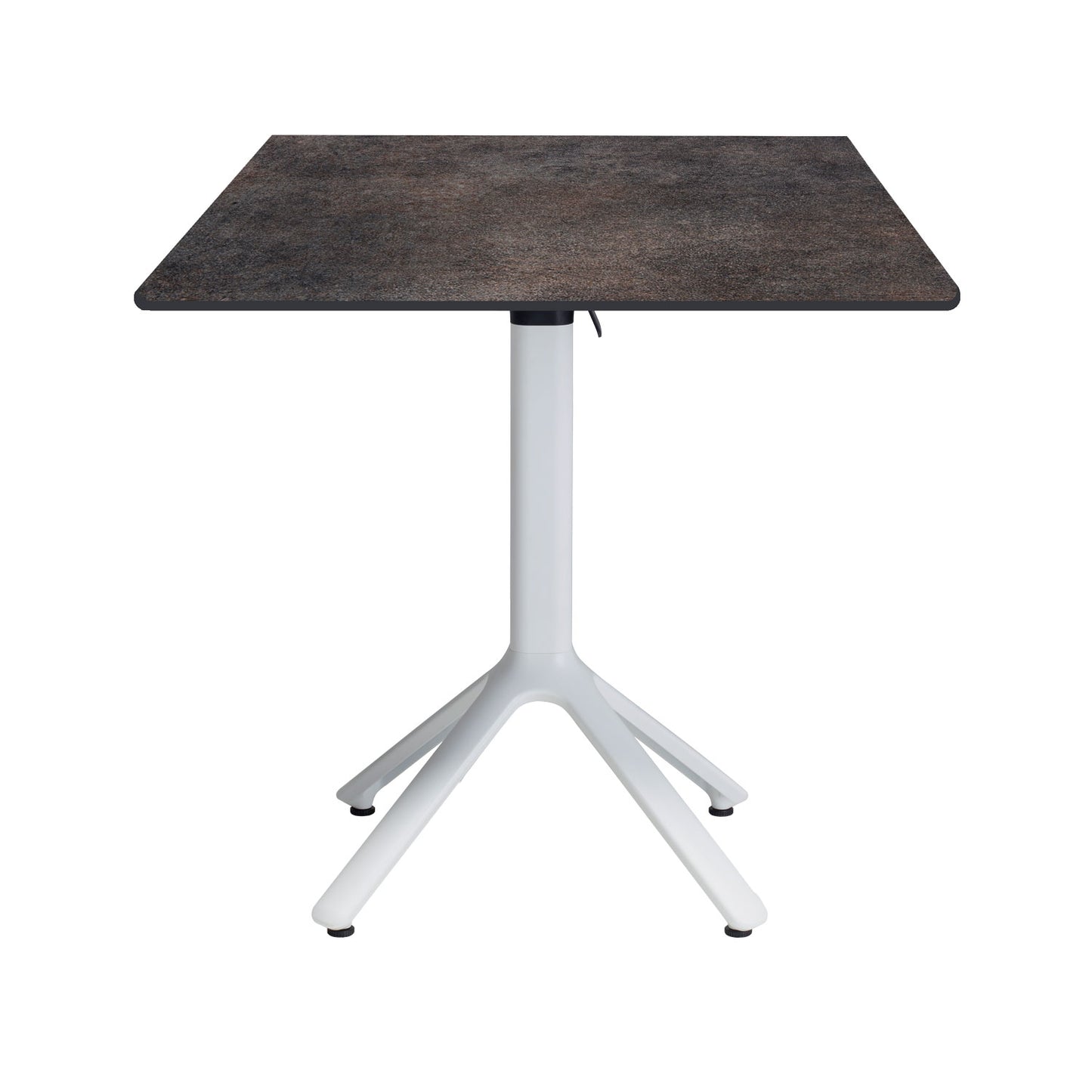 table de terrasse promotion destockage pliable nemo blanc 70x70cm Volcanic Ash RestooTab