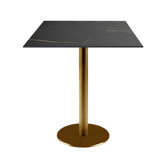 Table de restaurant destockage promotion Rome dorée carré 65x65cm MB.elite