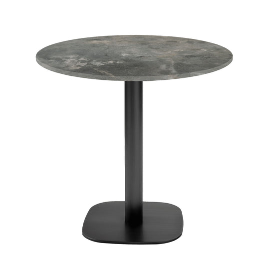 Table de restaurant round ronde 70cm pierre metallisee