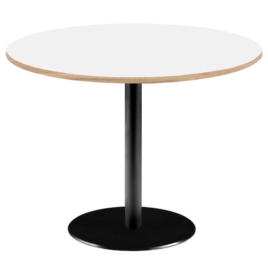 Table de restaurant rome ronde 120cm blanc uni bois