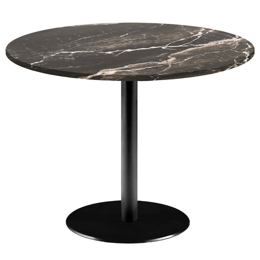 Table de restaurant rome ronde 120cm marbre royal