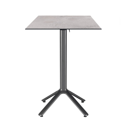 table mange debout terrasse pliable nemo noir 60x60cm cuma light RestooTab