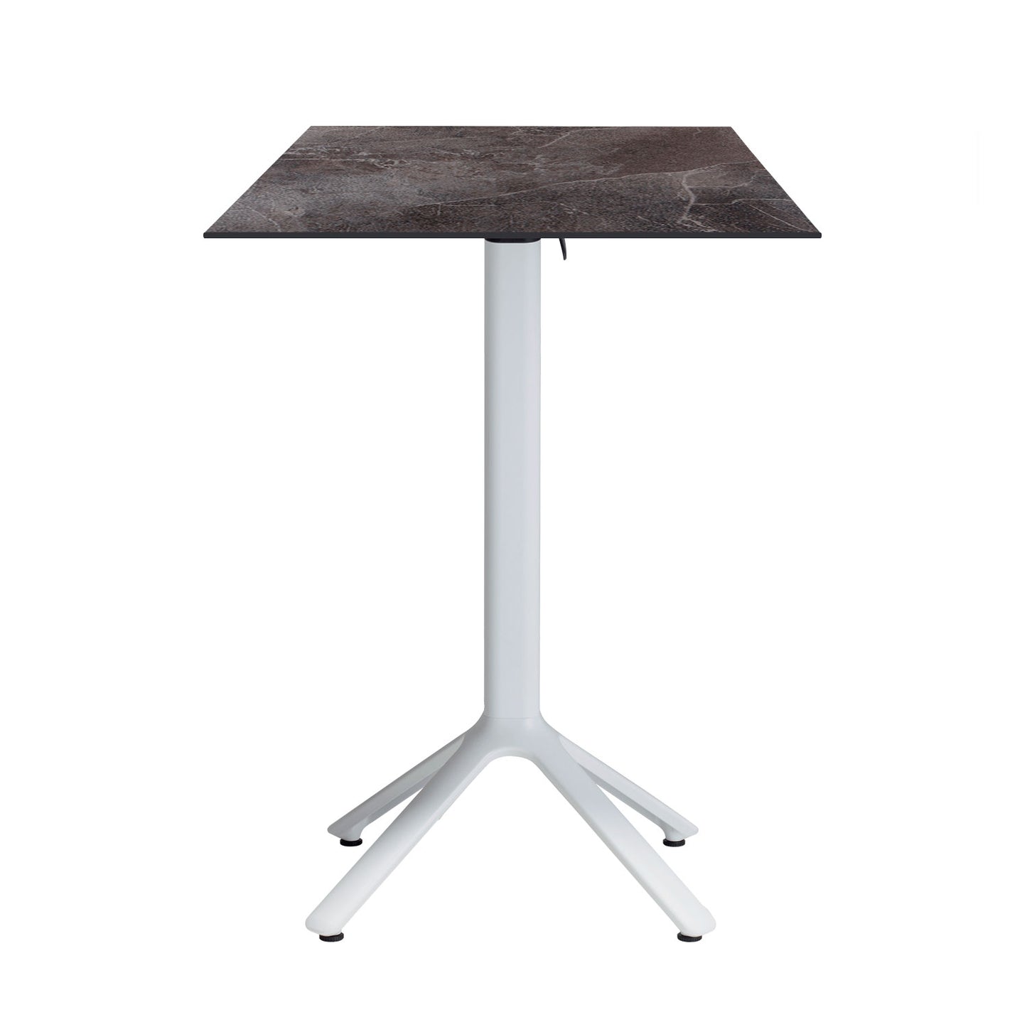 table mange debout terrasse pliable nemo blanc 60x60cm cuma dark RestooTab