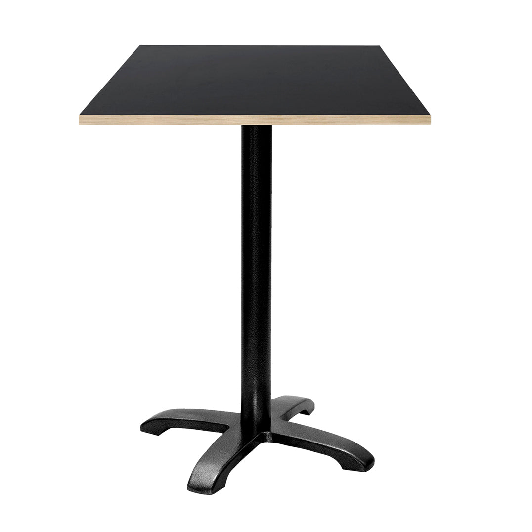 Mange-debout bazila carré 60x60cm noir bois
