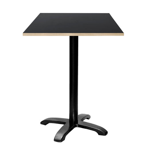 Mange-debout bazila carré 60x60cm noir bois