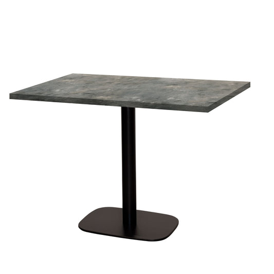 Table de restaurant round rectangle 120x70cm pierre metallisee