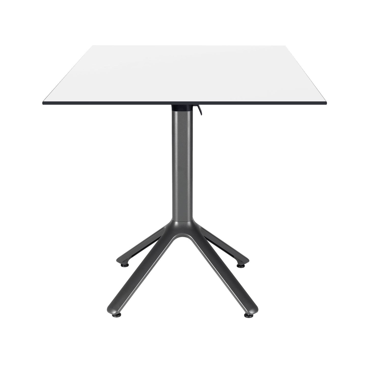 table terrasse pliable nemo noir 70x70cm blanc RestooTab