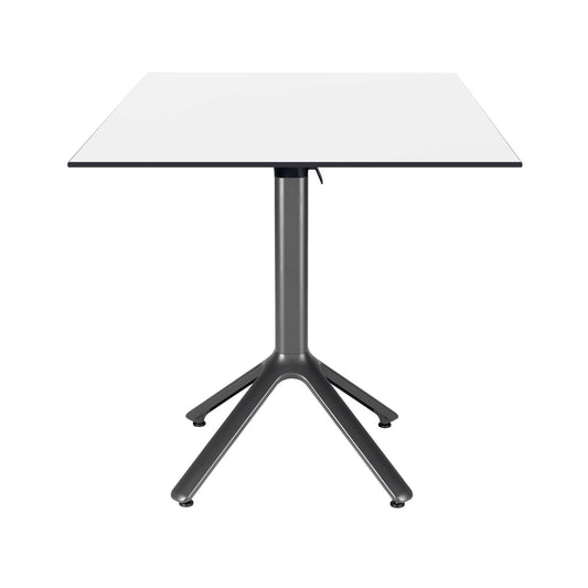 table terrasse pliable nemo noir 70x70cm blanc RestooTab