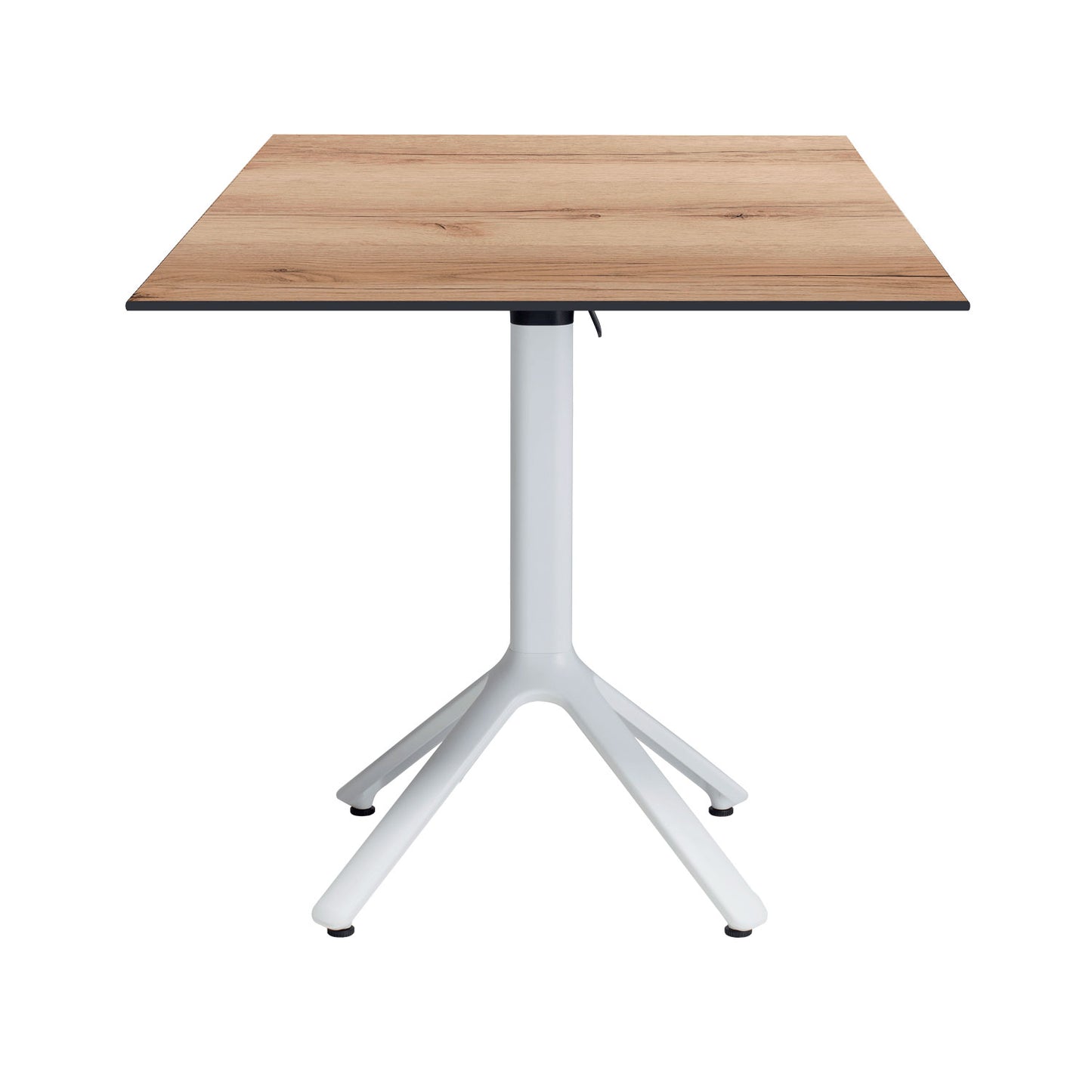 table terrasse pliable nemo blanc 70x70cm chene delano RestooTab