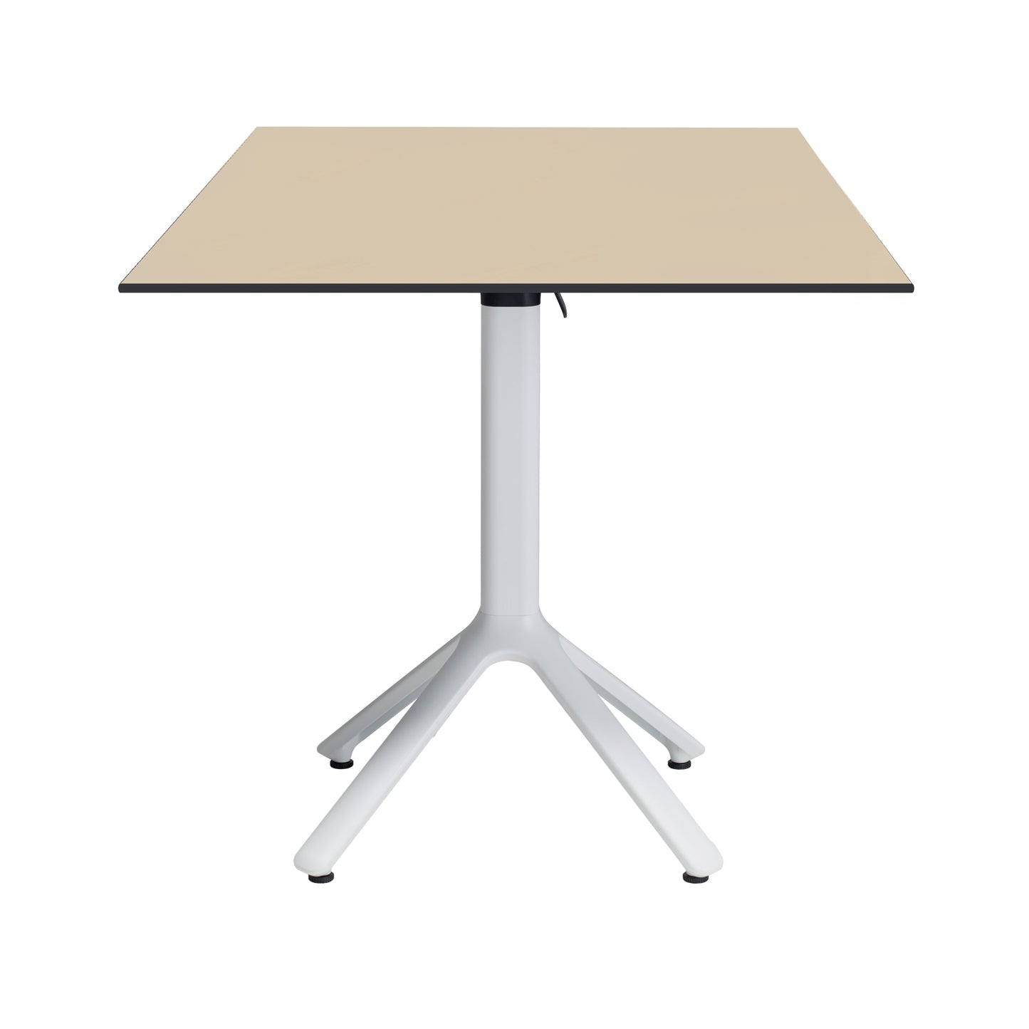 table terrasse pliable nemo blanc 70x70cm coquille RestooTab