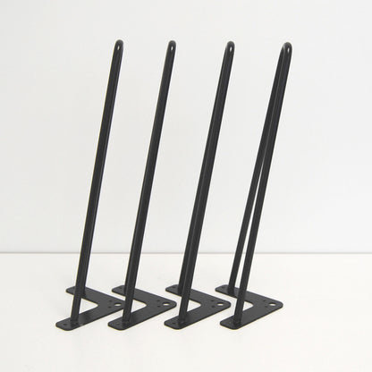 piétement de table hairpin pour restaurant salon noir promo 