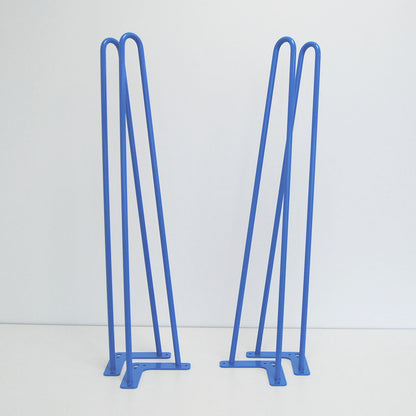 piétement de table hairpin pour restaurant salon bleu promo destockage restootab