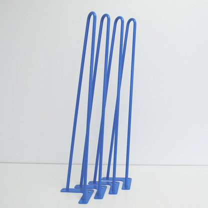 piétement de table hairpin pour restaurant salon bleu promo destockage restootab