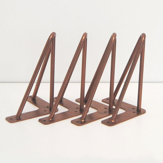 piétement de table hairpin pour restaurant salon cuivre promo 