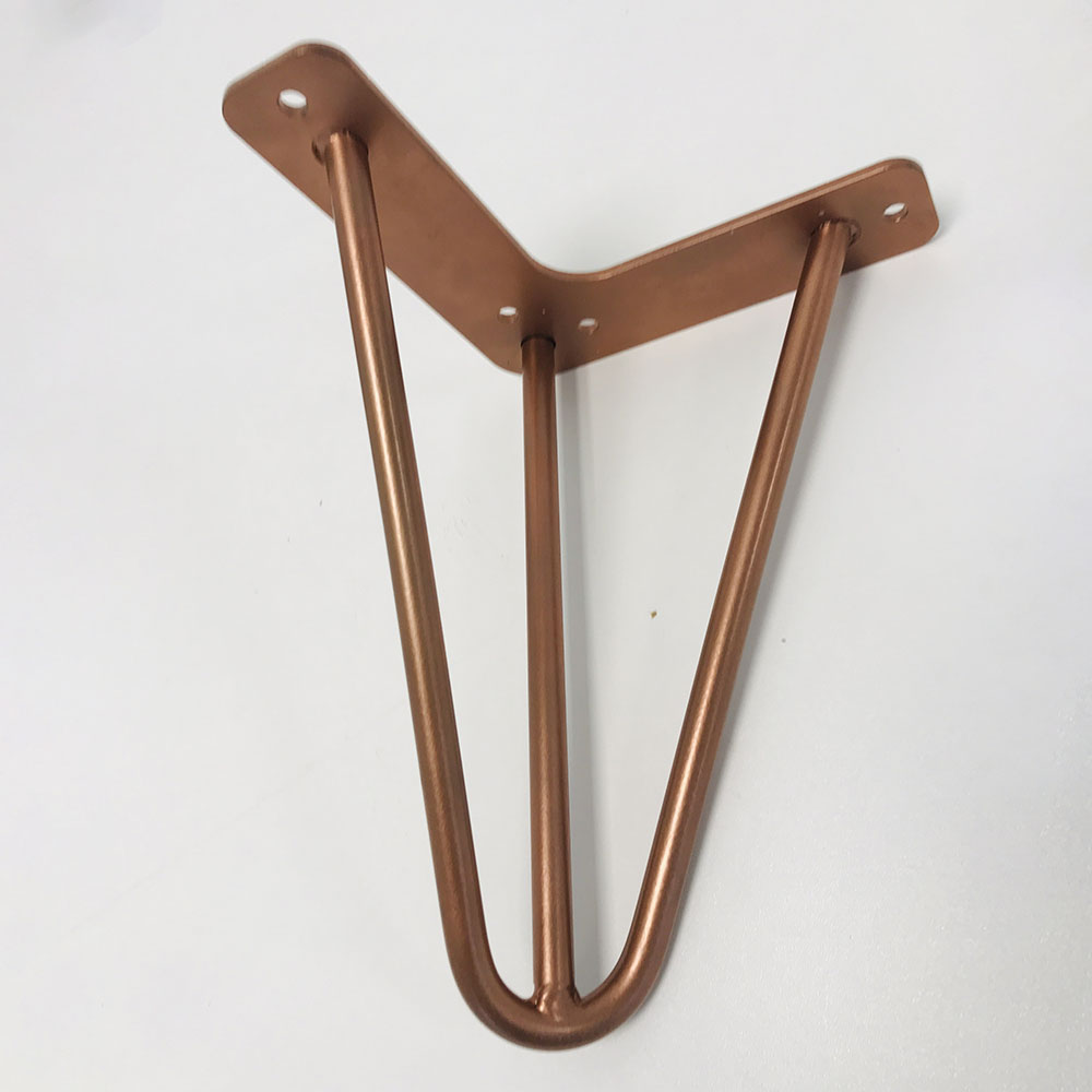 piétement de table hairpin pour restaurant salon rouge  promo 