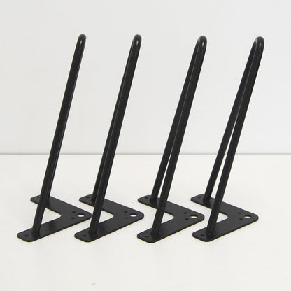 piétement de table hairpin pour restaurant salon noir promo 