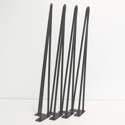 piétement de table hairpin pour restaurant salon noir promo