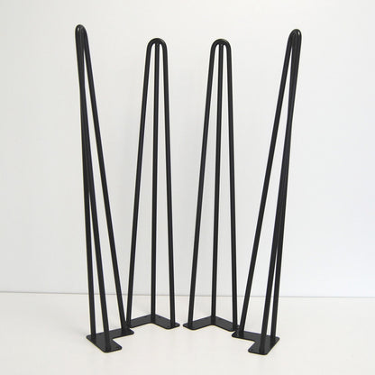 piétement de table hairpin pour restaurant salon noir promo 