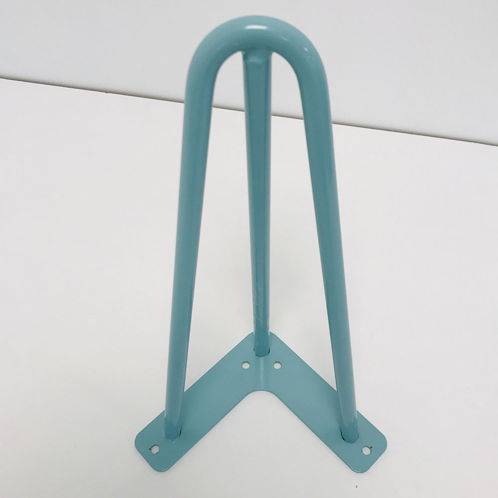 piétement de table hairpin pour restaurant salon tourquoise  promo destockage restootab