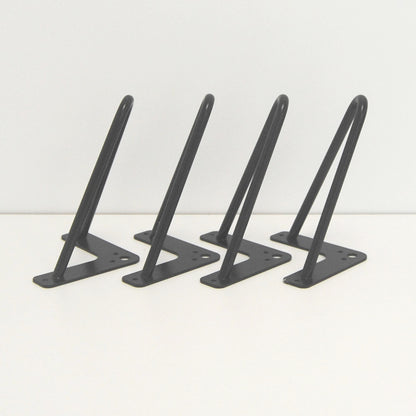 piétement de table hairpin pour restaurant salon noir promo 