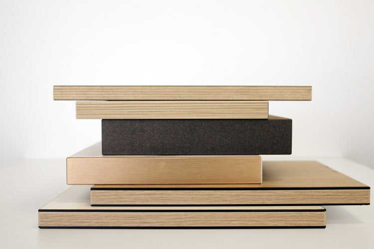 Plateau de table en bois aggloméré stratifié - Restootab
