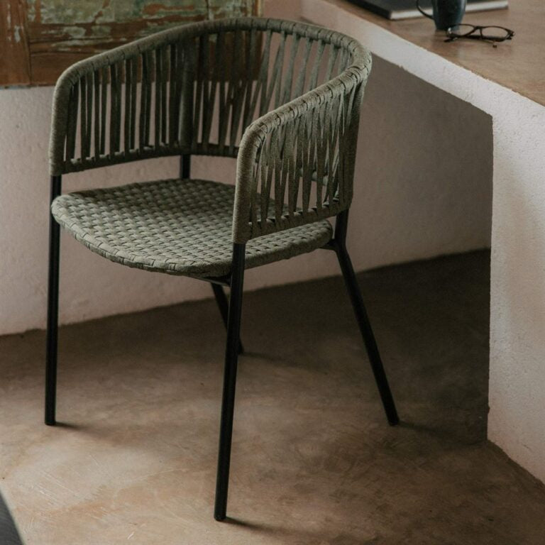 Chaise en corde et métal Alsima